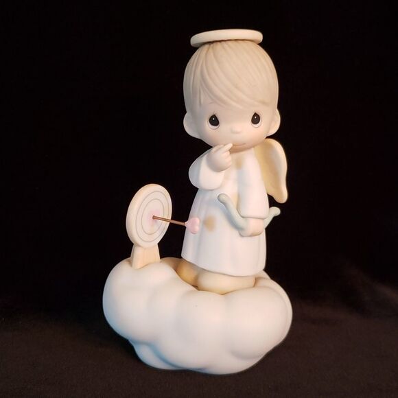 Vintage Precious Moments Porcelain Figurine 1985 "Sending My Love" #100056 - Picture 1 of 7